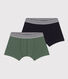 Lot de 2 boxers en coton et élasthanne enfant