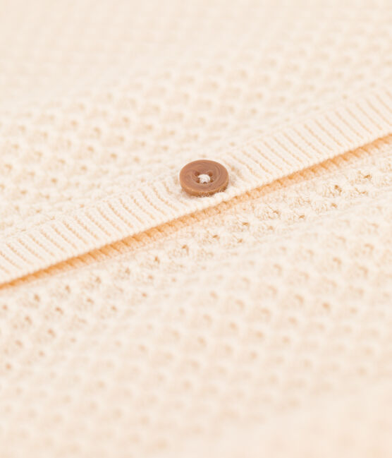 Cardigan en coton enfant fille écru AVALANCHE