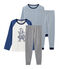 Duo de pyjamas petit garçon en côte variante 1