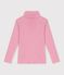 Sous-pull enfant en coton uni rose