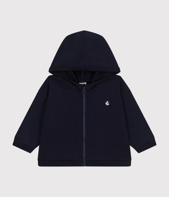 Sweatshirt à capuche en molleton bébé bleu SMOKING