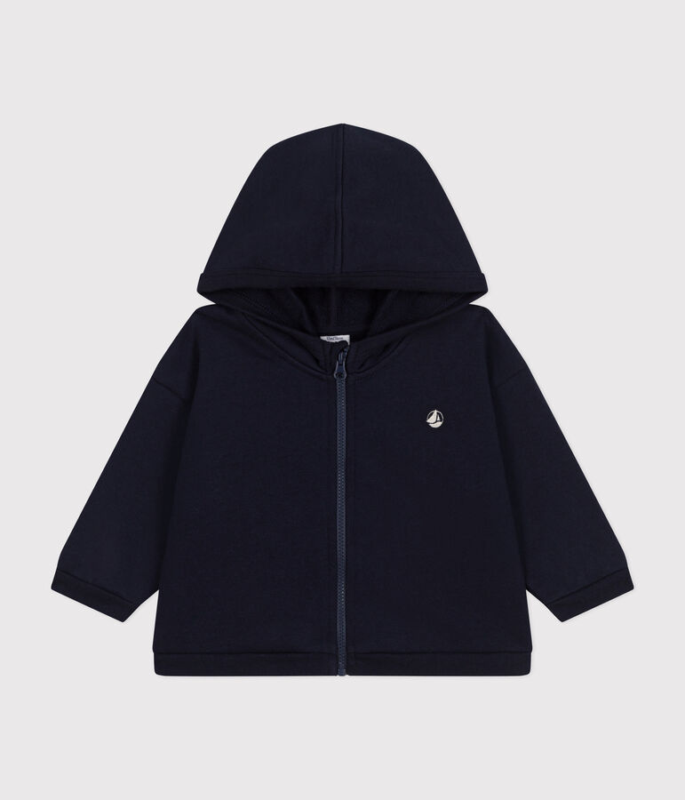 Sweatshirt &agrave; capuche en molleton b&eacute;b&eacute; bleu SMOKING