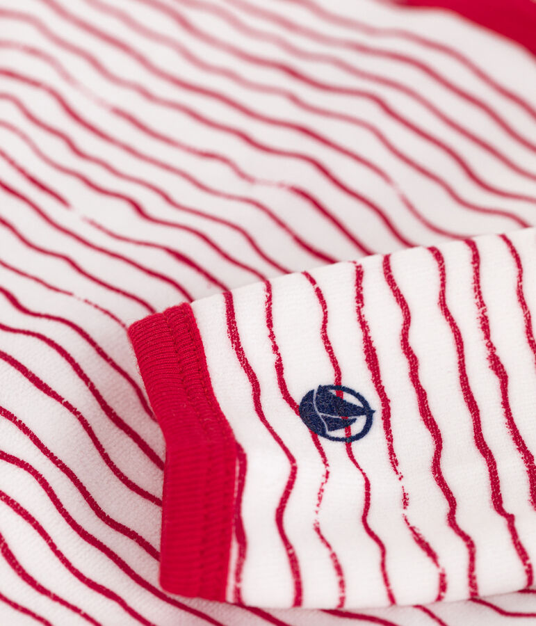 Dors bien en velours b&eacute;b&eacute; blanc ECUME/ CORRIDA