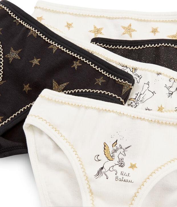 Lot de 5 culottes petite fille multicouleur
