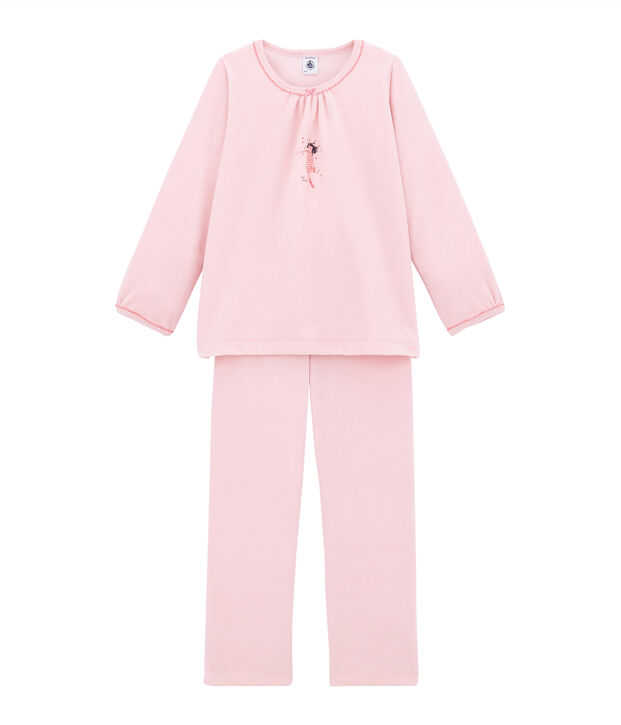 Pyjama petite fille rose clair