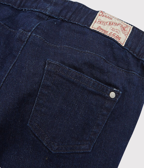Pantalon denim enfant fille bleu DENIM BLEU FONCE