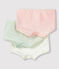 Lot de 3 shorties imprimé paillette petite fille en coton biologique et élasthanne variante 1