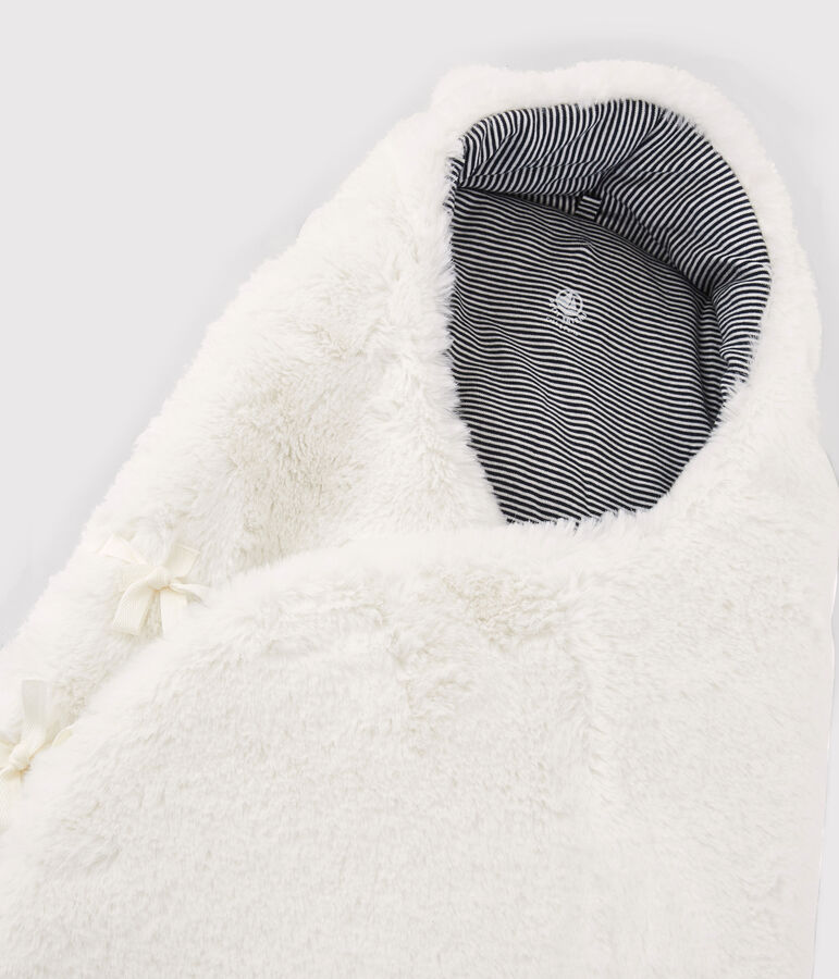 Nid d'ange b&eacute;b&eacute; en sherpa blanc MARSHMALLOW