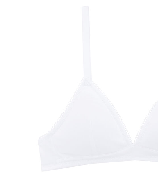 Soutien-gorge paddé fille blanc ECUME