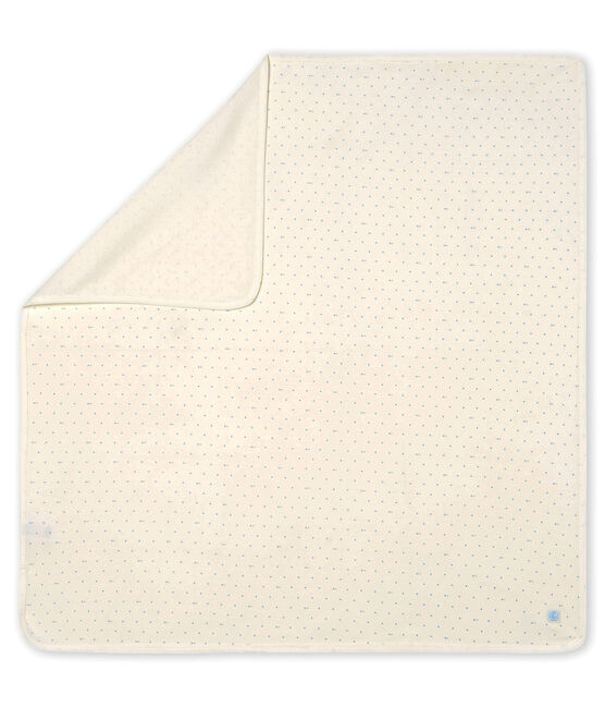 Drap de maternité bébé en côte blanc MARSHMALLOW/gris SCULPTURE/ MULTICO