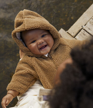 PETIT BATEAU - Combipilote à capuche bébé en sherpa