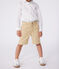 Bermuda en toile de coton enfant  garçon beige FACILE