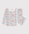 Pyjama tr&egrave;s ajust&eacute; enfant en coton imprim&eacute; multicouleur/rose/multicouleur