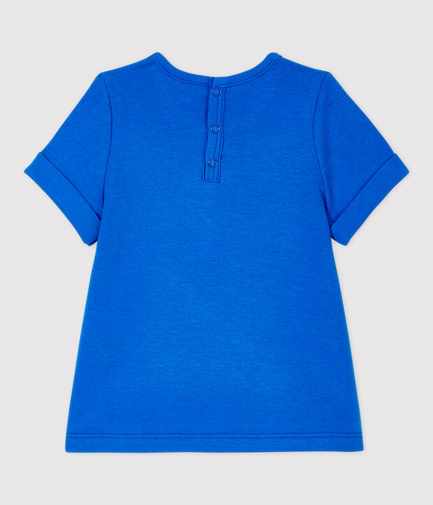 Tee-shirt en coton b&eacute;b&eacute;. bleu