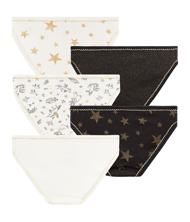 Lot de 5 culottes petite fille multicouleur