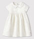 Robe cérémonie en satin bébé fille