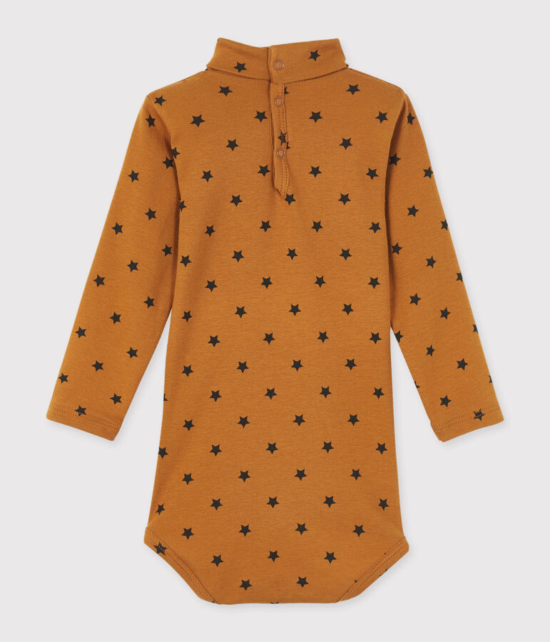 Body manches longues col roul&eacute; b&eacute;b&eacute; mixte CUIVRE/ CAPECOD