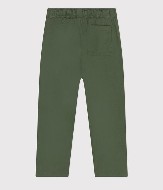 Pantalon en toile de coton enfant garçon vert CROCO