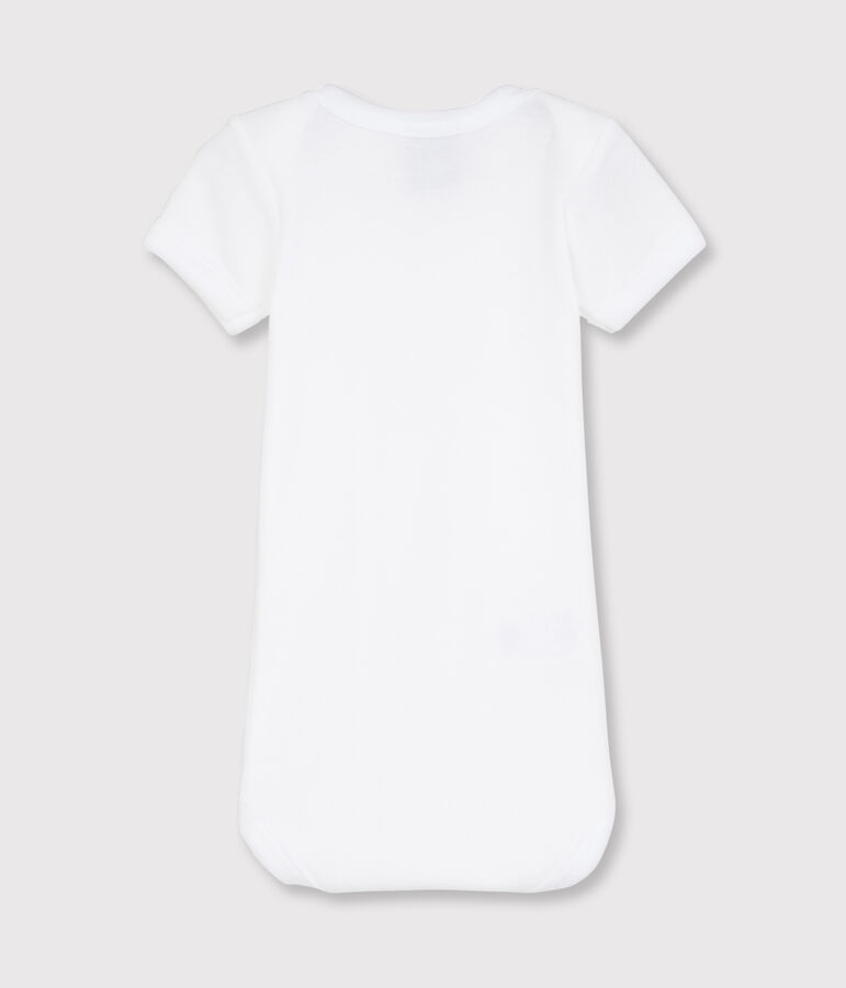 Body blanc manches courtes b&eacute;b&eacute; blanc
