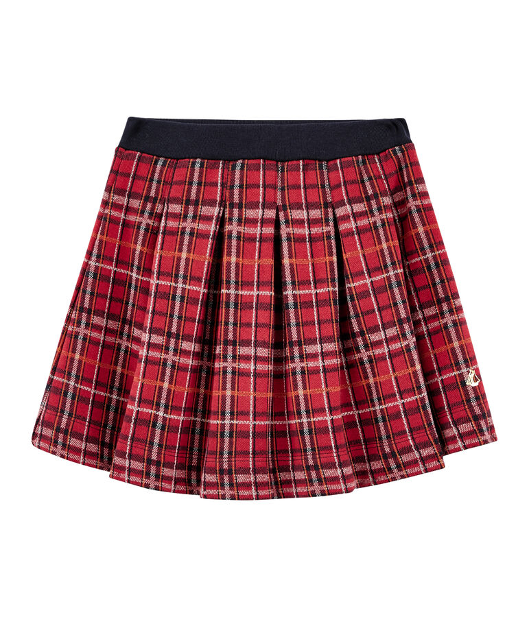Jupe enfant fille rouge/multicouleur
