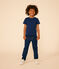 Tee-shirt en jersey flammé enfant garçon bleu MEDIEVAL