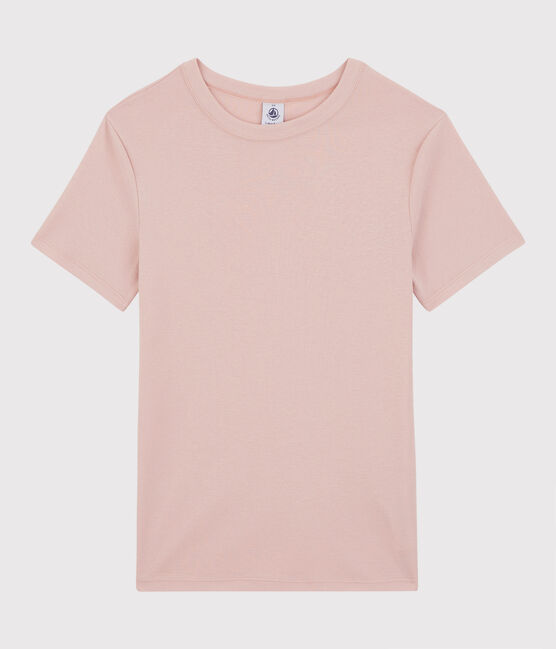 T-shirt col rond iconique en coton Femme rose GLOVE