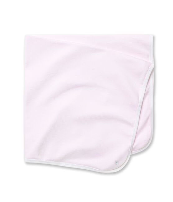 Drap bébé rayé milleraies rose VIENNE/blanc ECUME