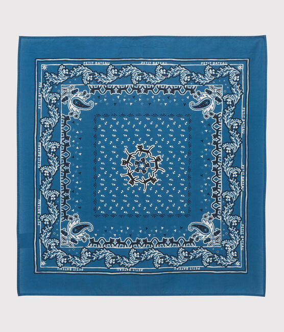 Bandana enfant fille-garçon bleu BRASIER/blanc MULTICO