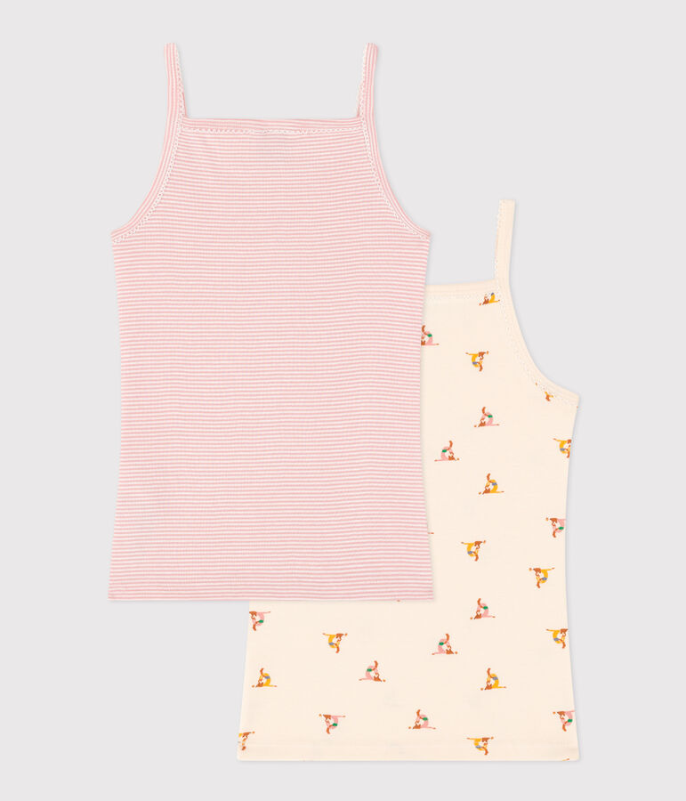 Lot de 2 chemises &agrave; bretelles en coton enfant variante 1