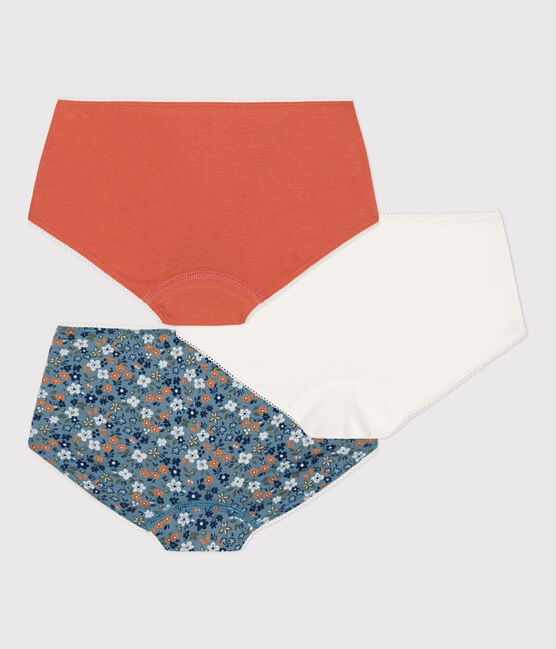 Lot de 3 shorties fleur petite fille en coton variante 1