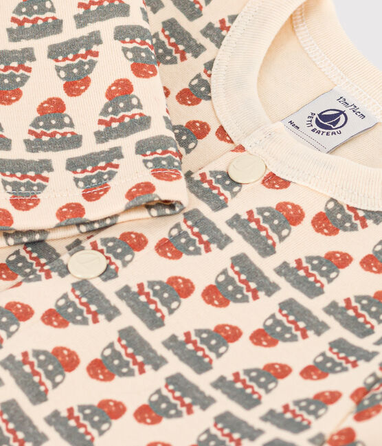 Cardigan en jersey épais imprimé bébé blanc AVALANCHE/ MULTICO