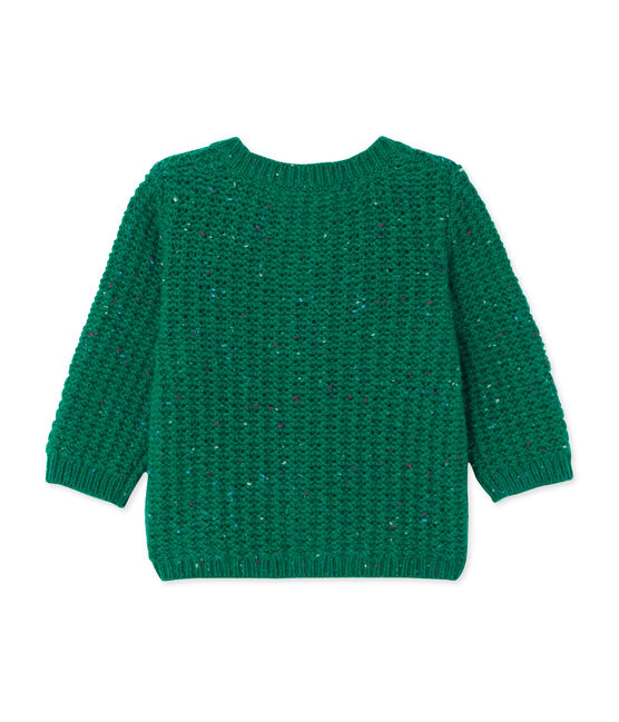 Cardigan bébé fille en laine mélangée vert GAZON