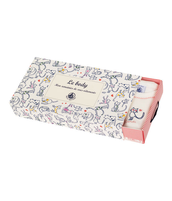 Lot de 5 bodies manches longues bébé fille variante 1
