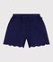 Short enfant en coton uni bleu SOIR