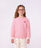 Sweatshirt enfant en coton uni rose