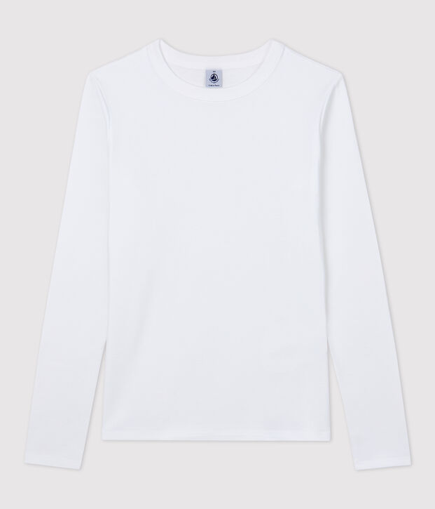 Tee-shirt L'ICONIQUE col rond en coton Femme blanc