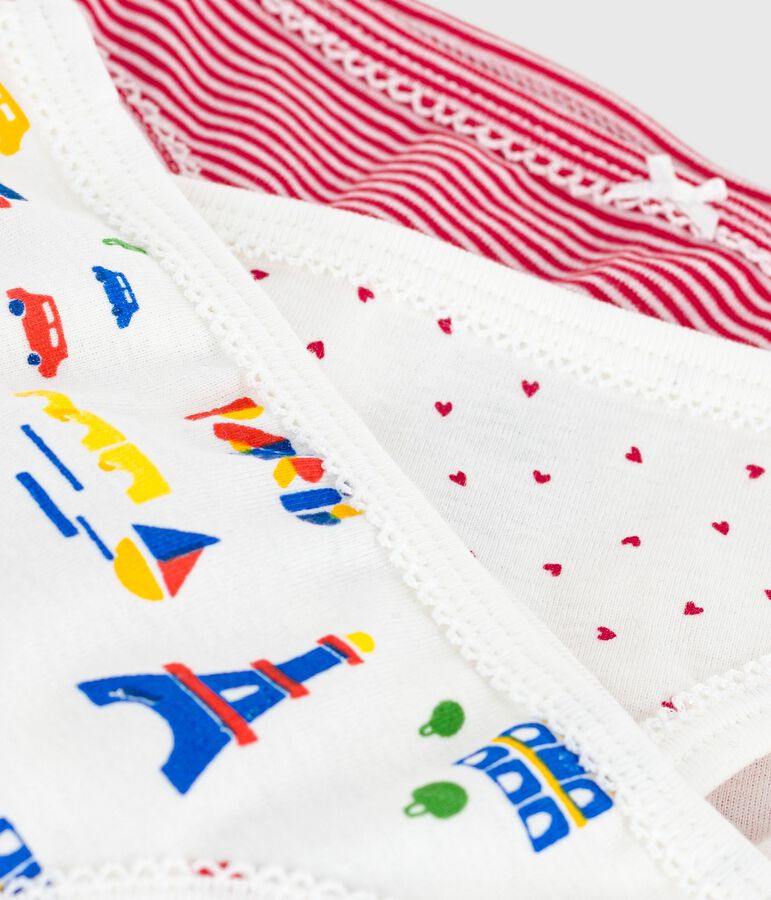 Lot de culottes enfant en coton imprim&eacute; Paris variante 1