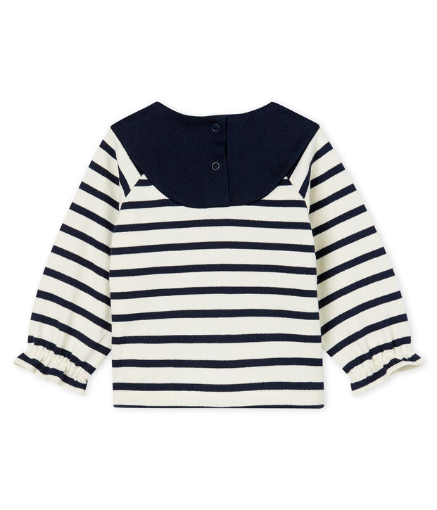 Marini&egrave;re b&eacute;b&eacute; fille revisit&eacute;e blanc/bleu