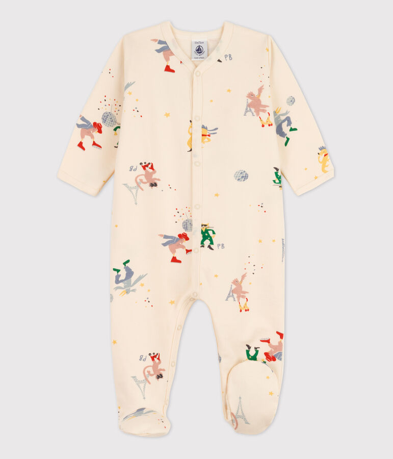 Dors-bien Paris b&eacute;b&eacute; en molleton blanc AVALANCHE/ MULTICO