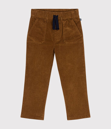 Pantalon droit en velours enfant garçon