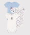 Lot de 3 bodies manches courtes en coton b&eacute;b&eacute; variante 4