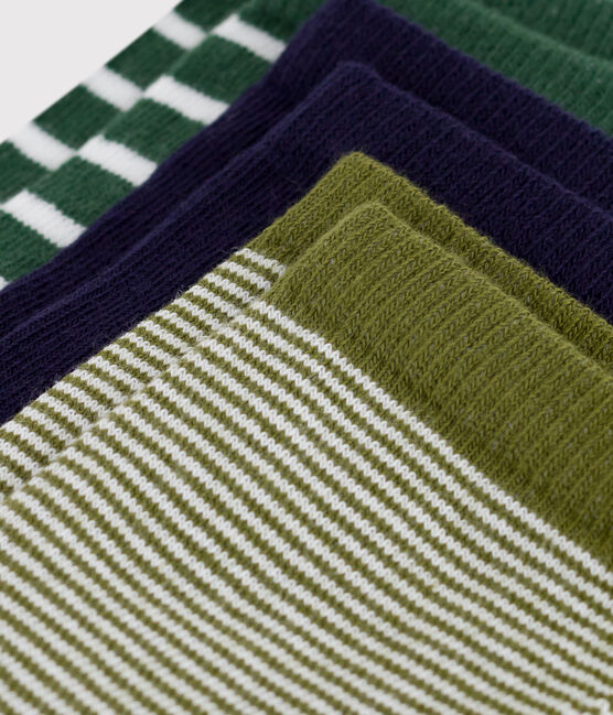 3 paires de chaussettes enfant rayées en coton variante 1
