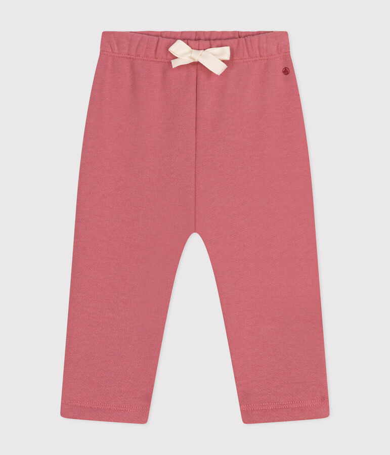Pantalon en molleton b&eacute;b&eacute; rose