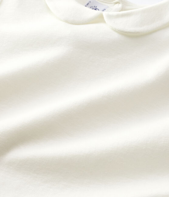 Tee-shirt manches courtes enfant fille blanc MARSHMALLOW