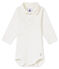 Body col polo bébé garçon blanc MARSHMALLOW