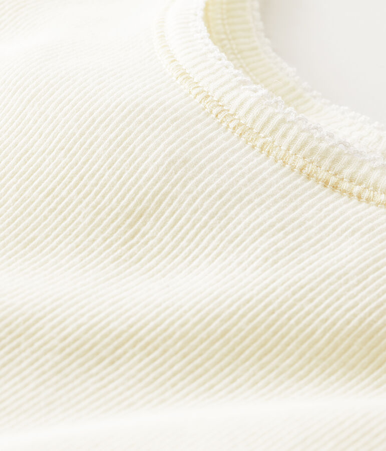 D&eacute;bardeur femme c&ocirc;te 2x2 blanc MARSHMALLOW