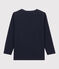 Tee-shirt sérigraphié enfant garçon bleu SMOKING