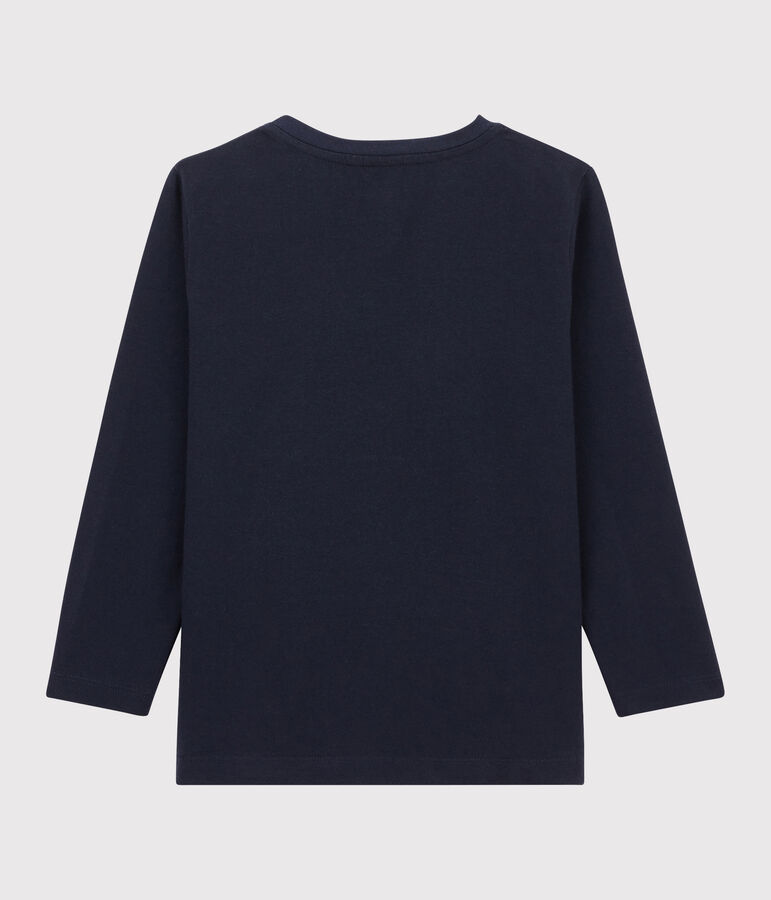 Tee-shirt s&eacute;rigraphi&eacute; enfant gar&ccedil;on bleu SMOKING