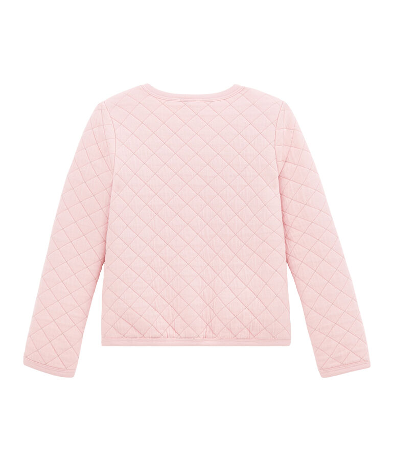 Cardigan enfant fille rose/jaune