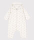 Combinaison longue ouatinée à capuche en coton bébé